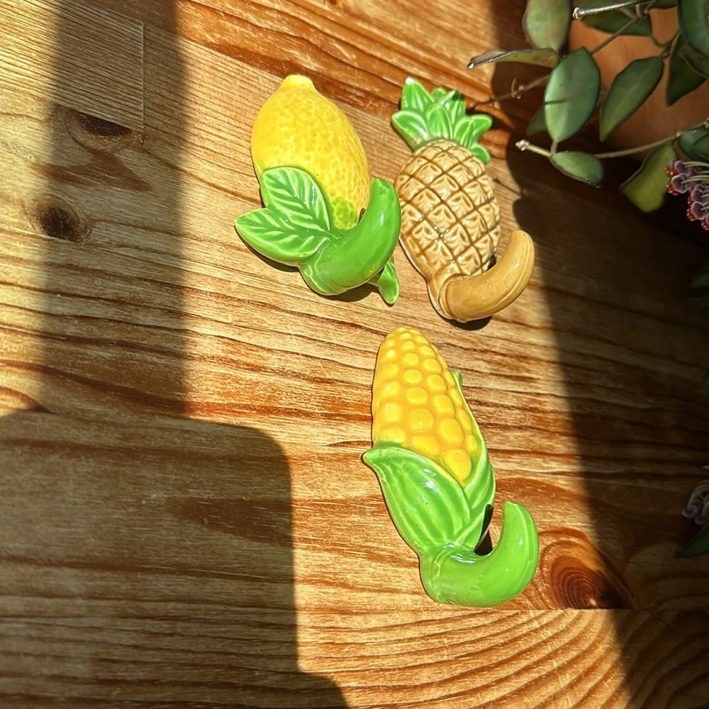 Vintage Fruit and Veggie Hooks